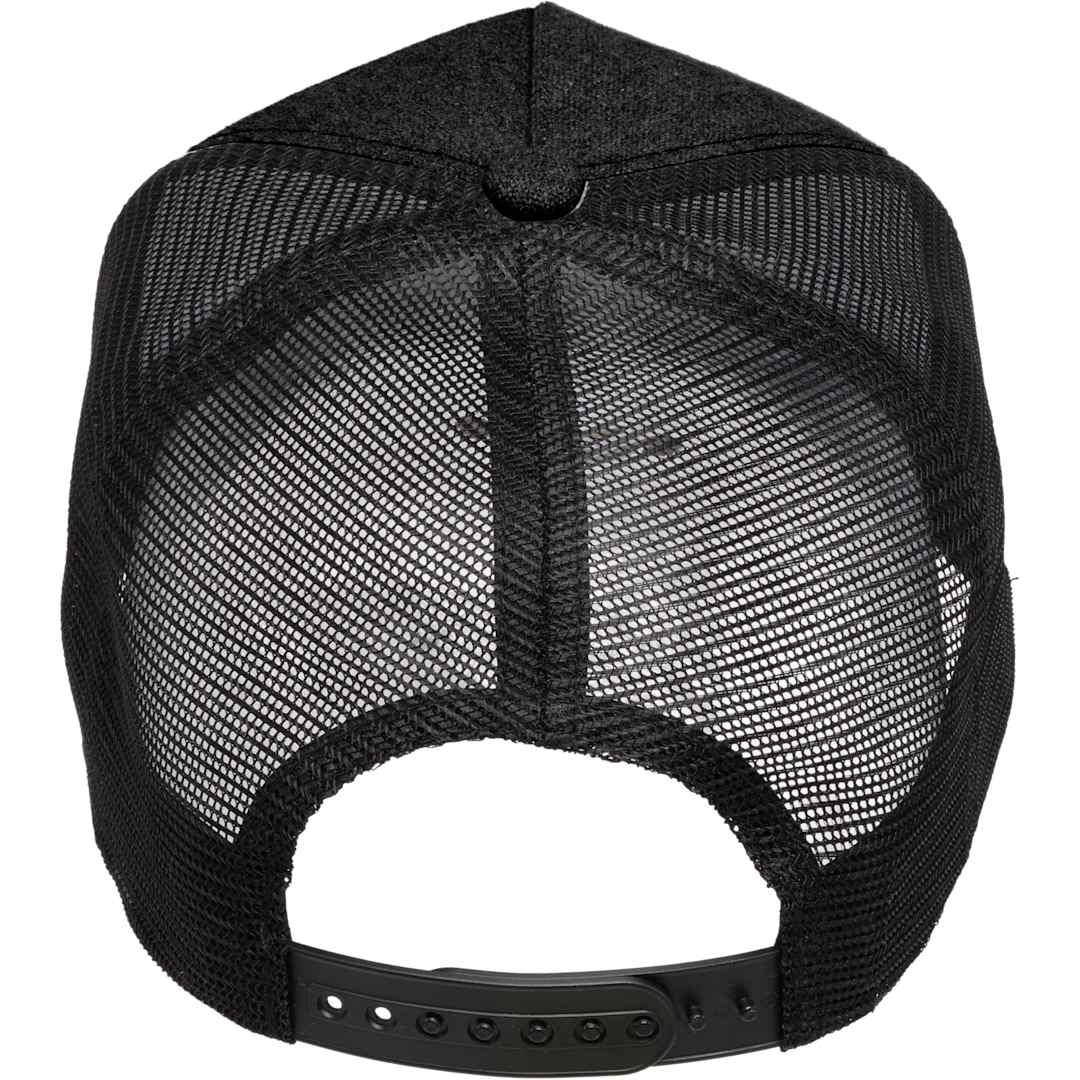 Recycled cotton canvas 5 panel mesh back ballcap Black miniatura 18