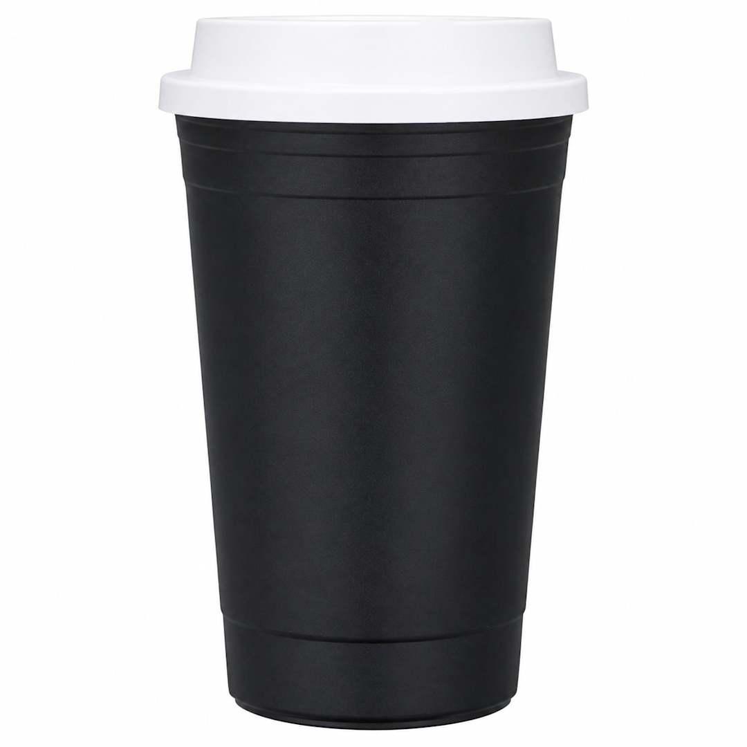 The traveler insulated cup 16 oz. w/ lid Black miniatura 4