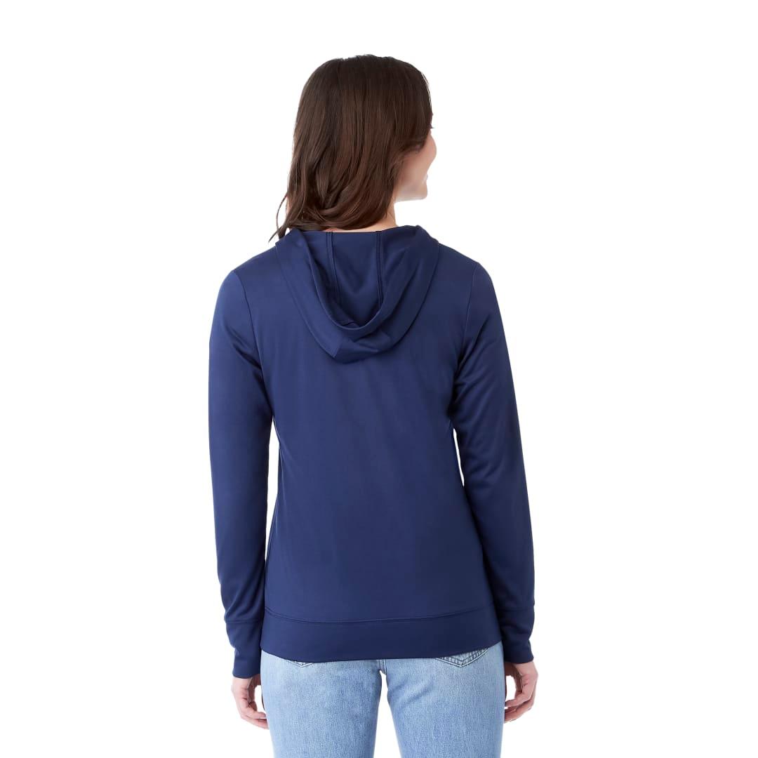 Womens lavar eco knit full zip hoody Navy Blue miniatura 4