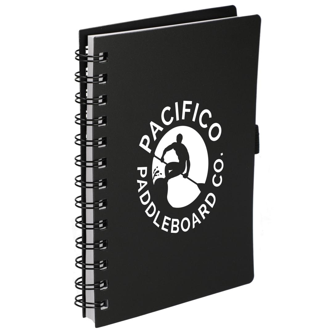Fsc® recycled 5.5 x 7 coordinator notebook Black miniatura 7