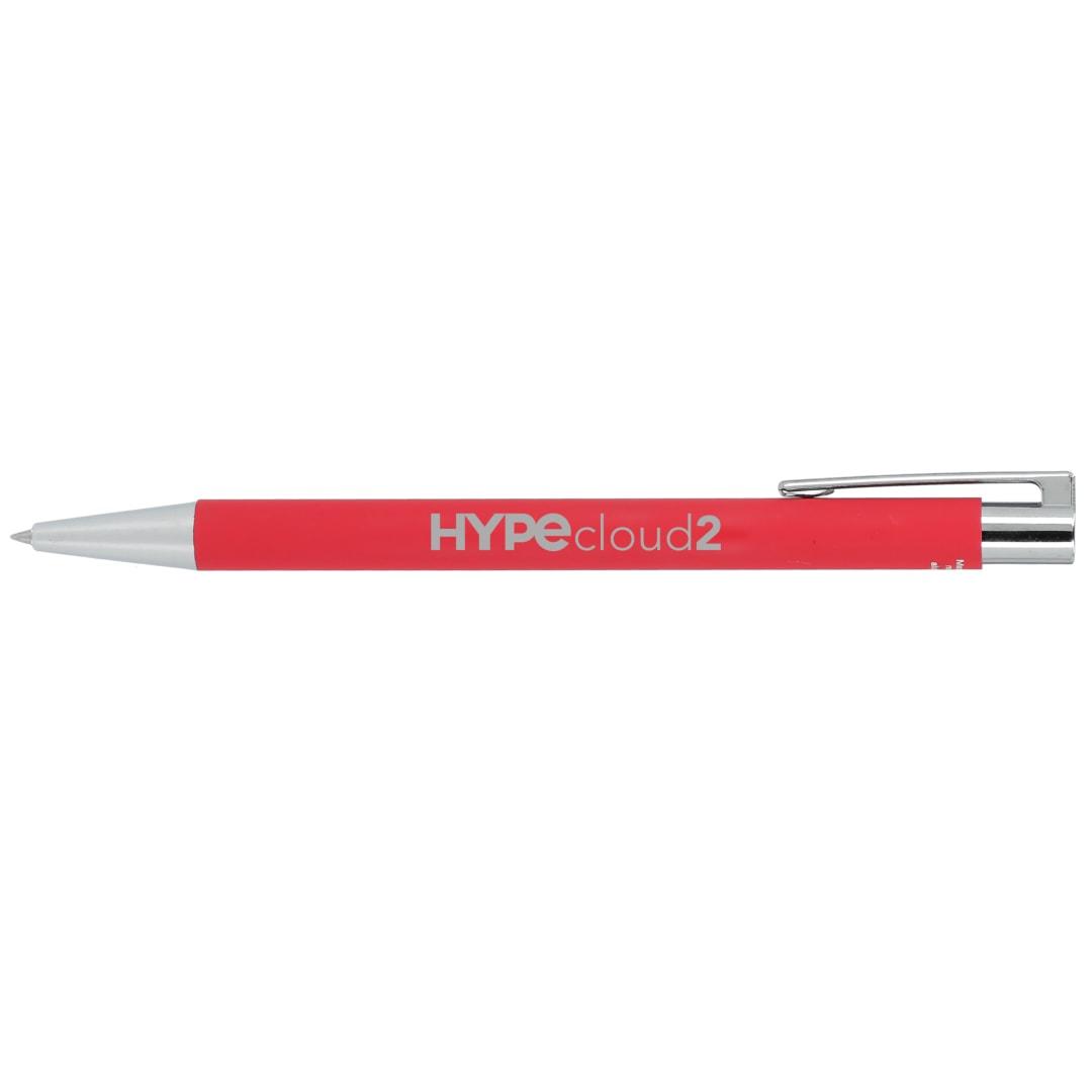 Maxi recycled aluminum soft touch gel pen Black miniatura 29