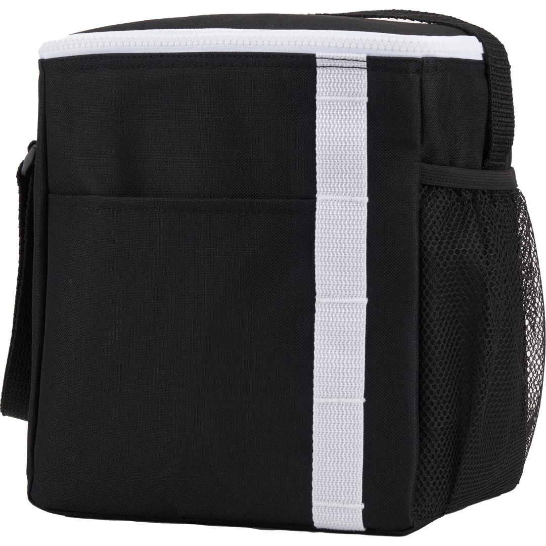 Accent recycled 12 can lunch cooler Black front