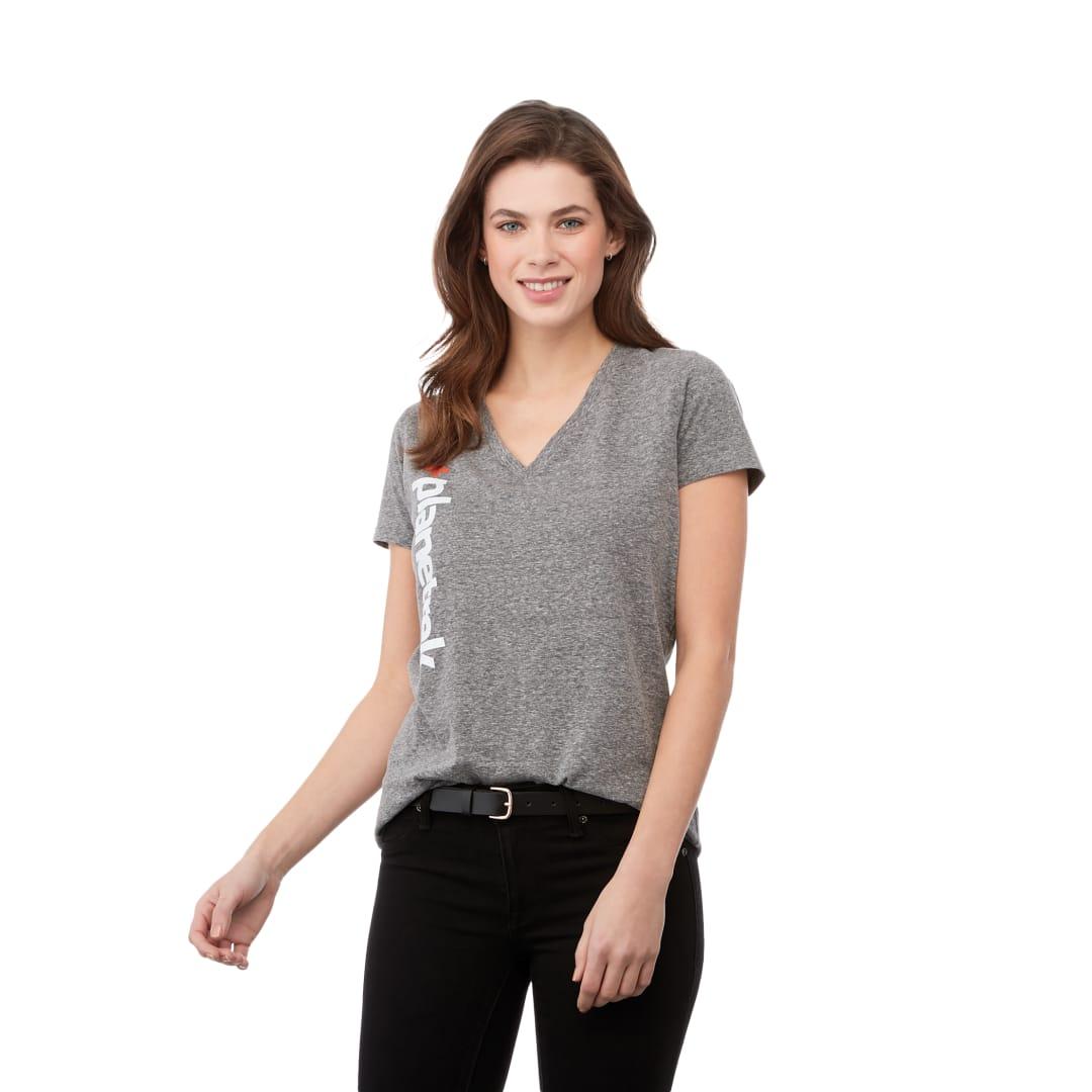 Womens canyon ss tee Grey front