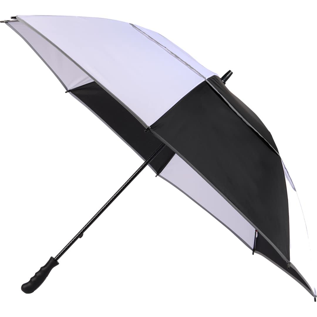 62 Rpet golf umbrella w/ reflective trim Black miniatura 6
