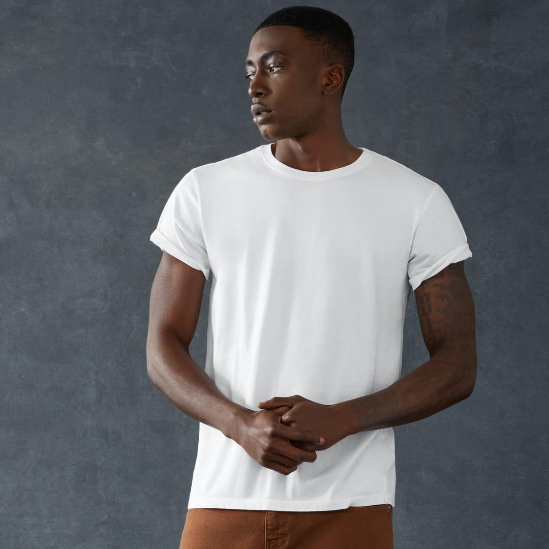 American giant classic cotton crew t - mens White miniatura 9