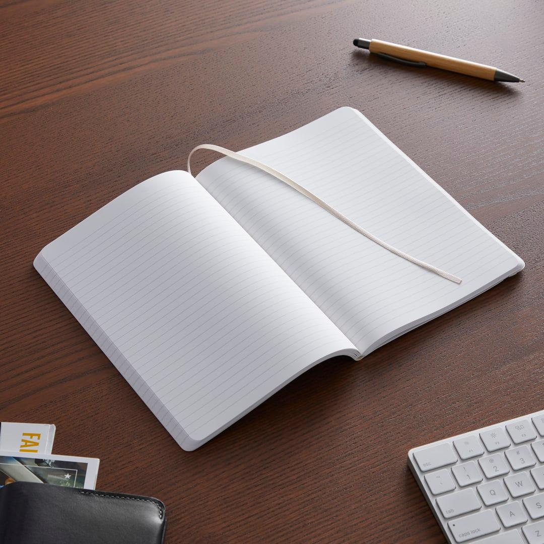Karst 5.5 x 8.5 stone bound notebook Beige miniatura 5