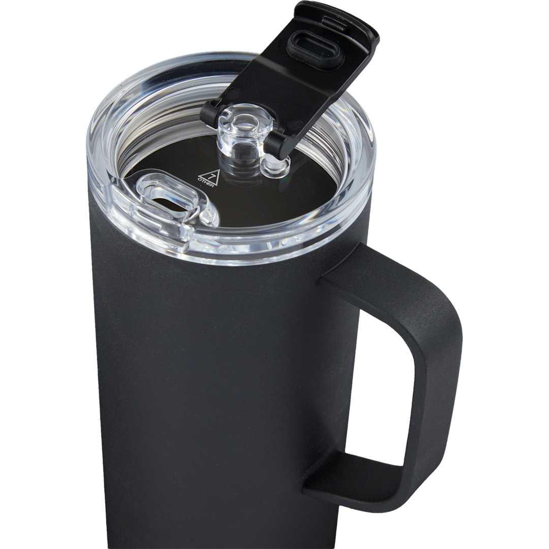 Whitney recycled tall tumbler w/ flip lid 20oz Black miniatura 7