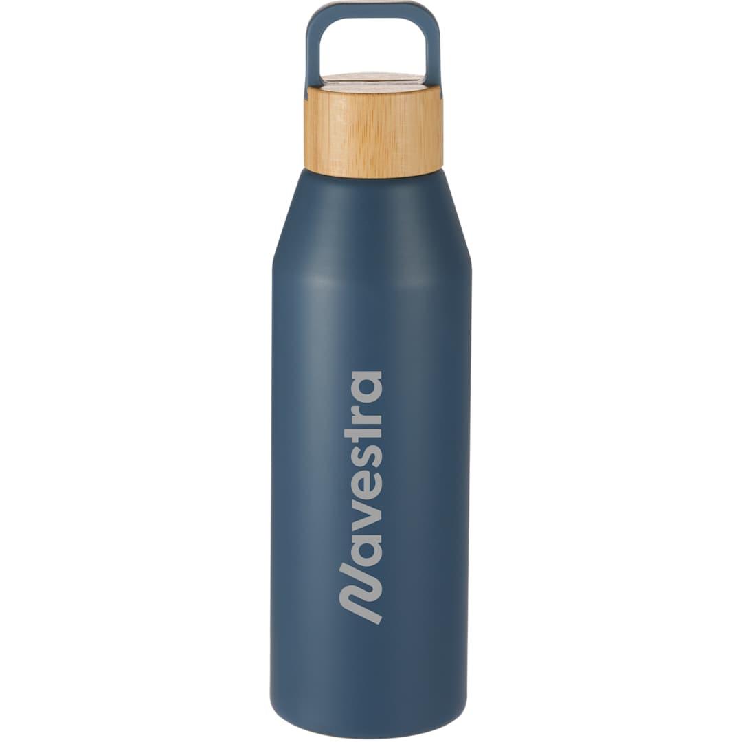 Aspen 24 oz recycled bottle w/ fsc® 100% bamboo li Black miniatura 5