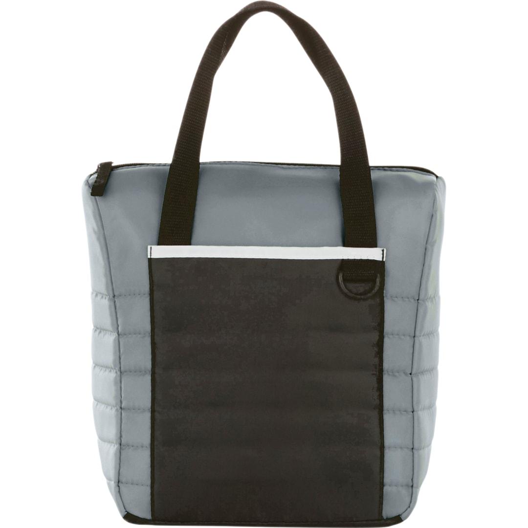 Quilted 12-can lunch cooler Grey front