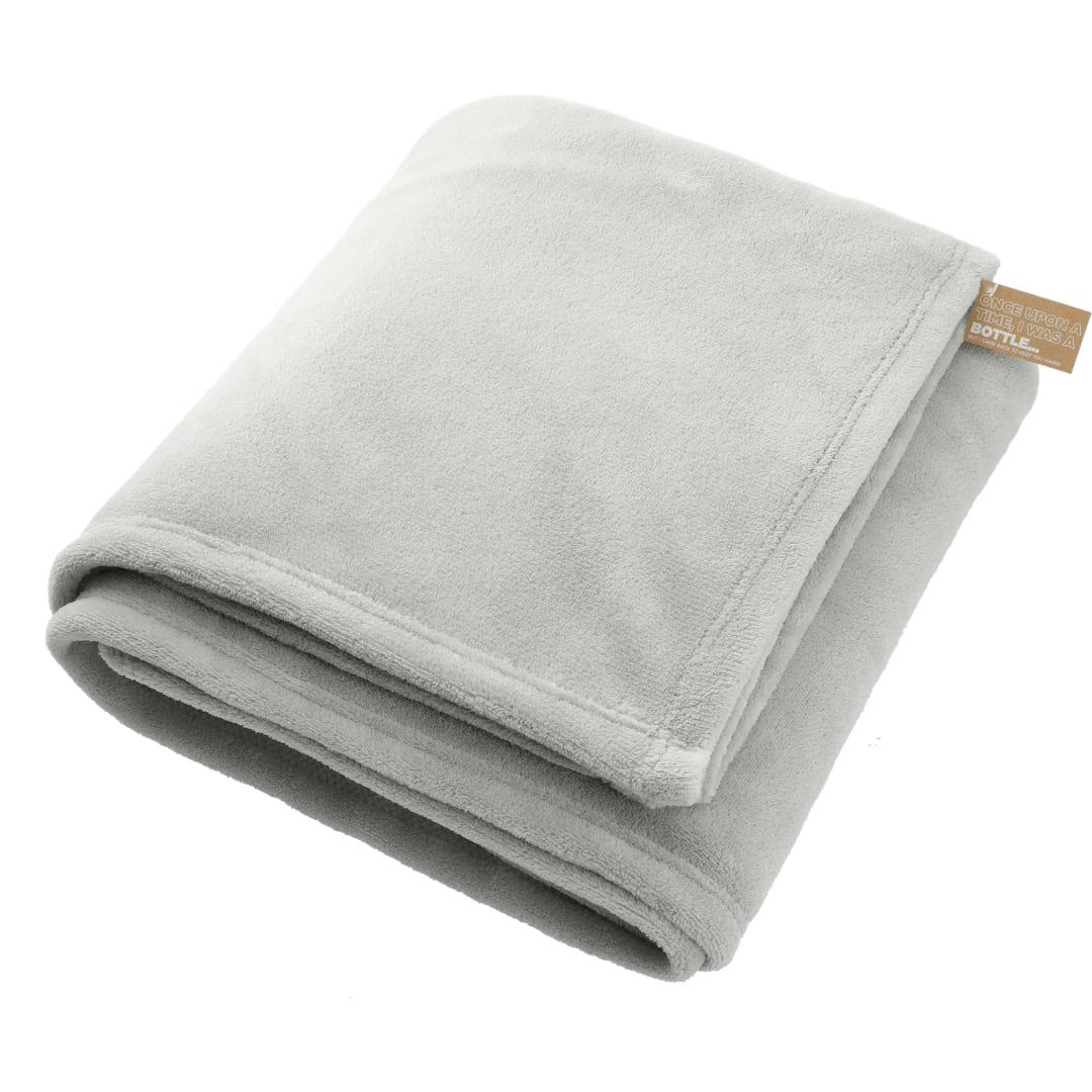 Recycled pet oversized coral fleece blanket Grey miniatura 3