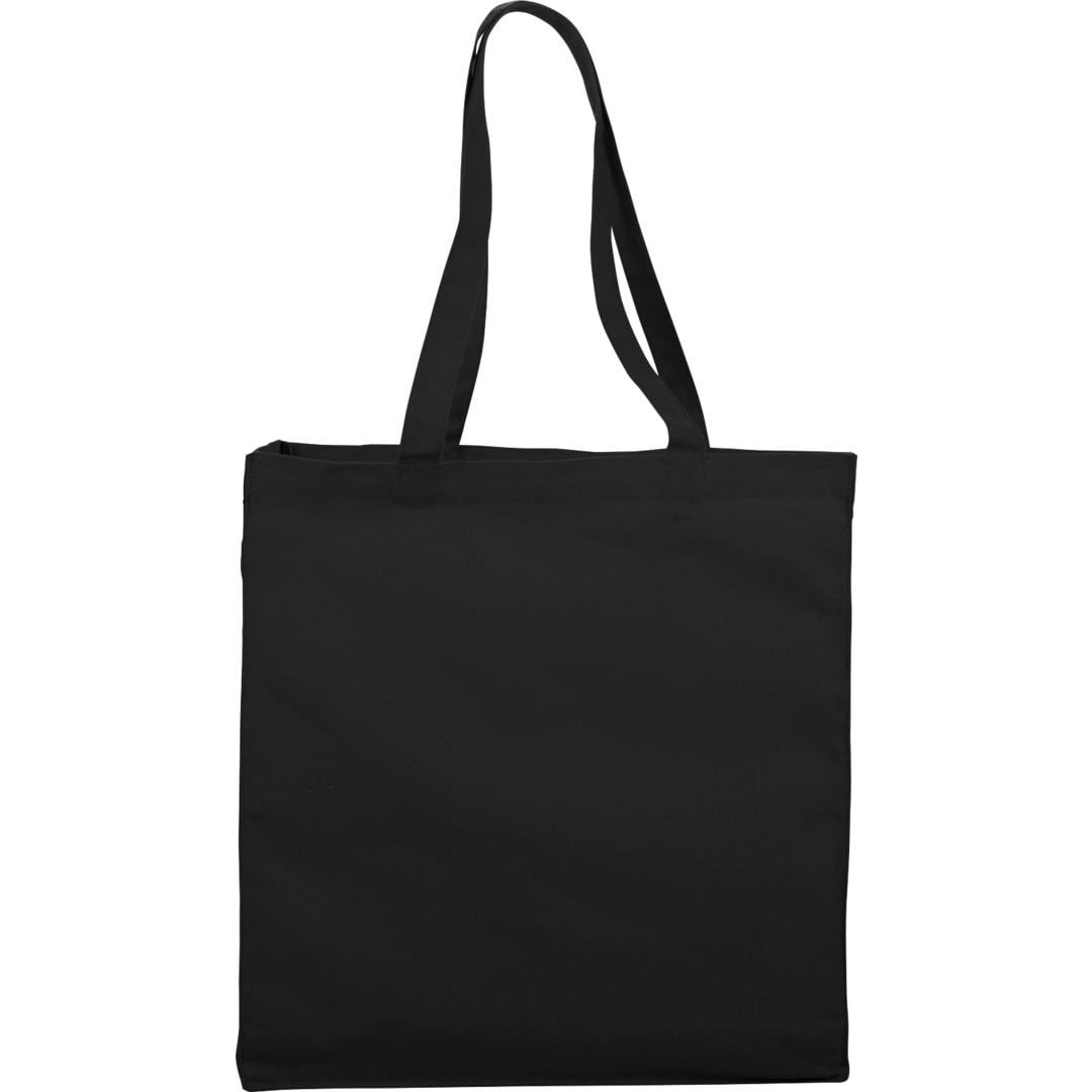 Odessa 8oz cotton canvas tote Black front