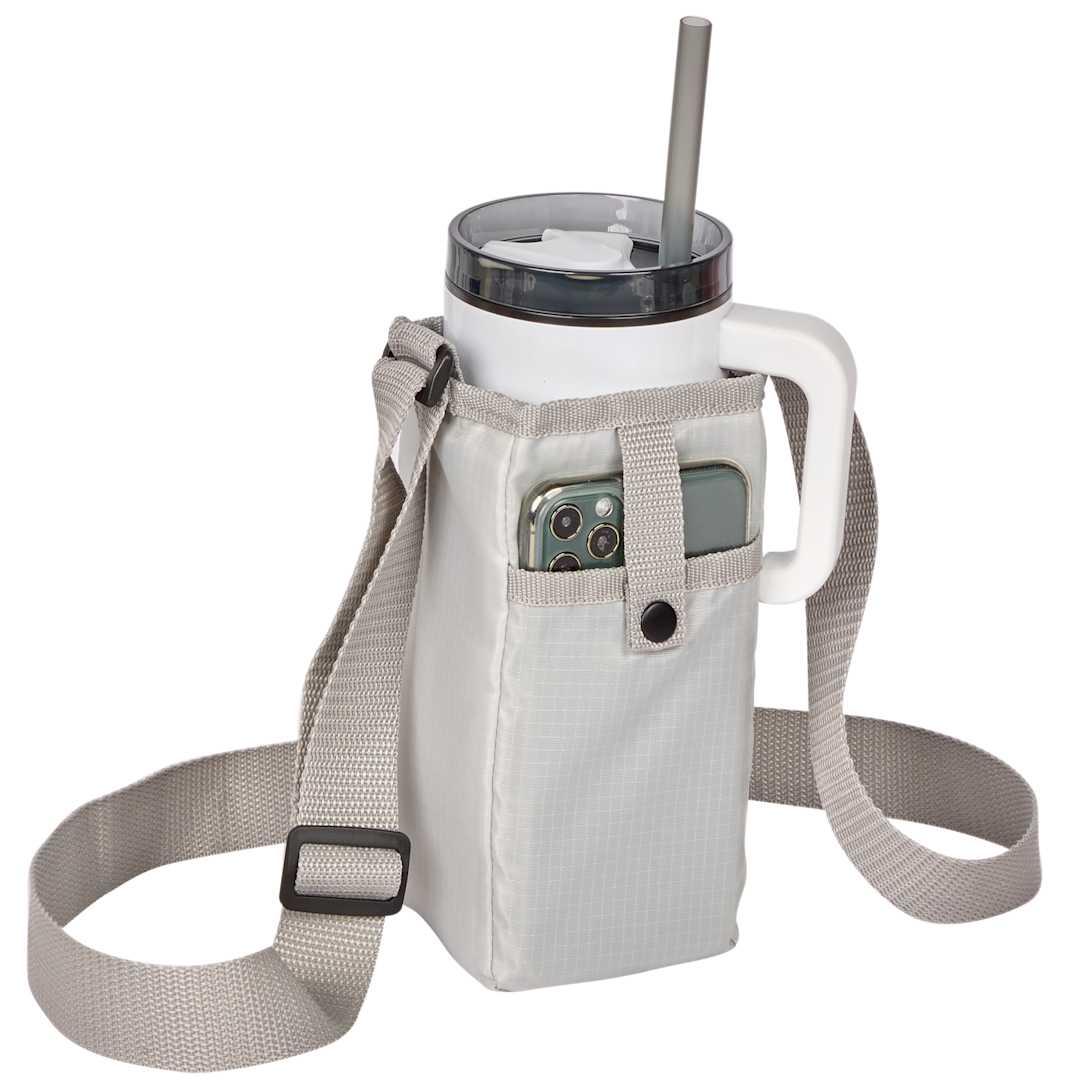 Insulated bottle sling Black miniatura 6