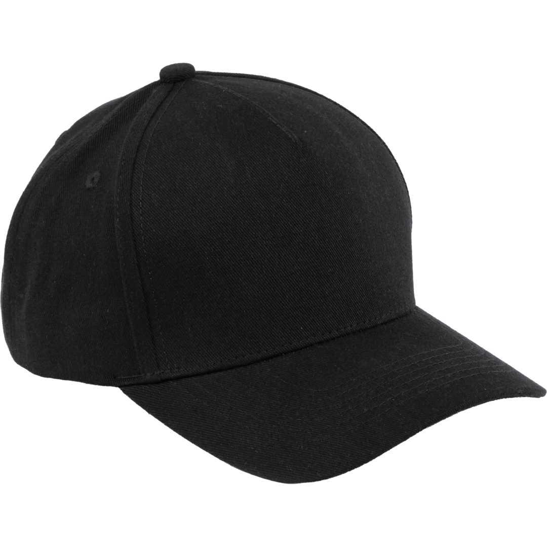 Recycled cotton twill 5 panel ballcap - unisex Black miniatura 18