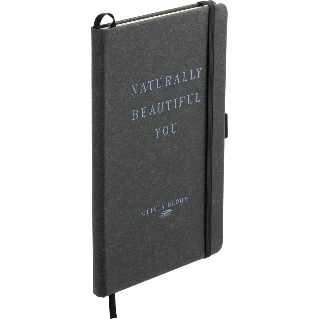 Fsc® mix 5.5 x 8.5 recycled leather bound journa Natural miniatura 5