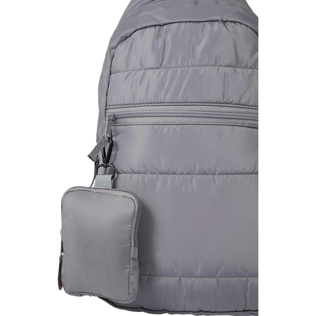 Puffer recycled small pouch Grey miniatura 7