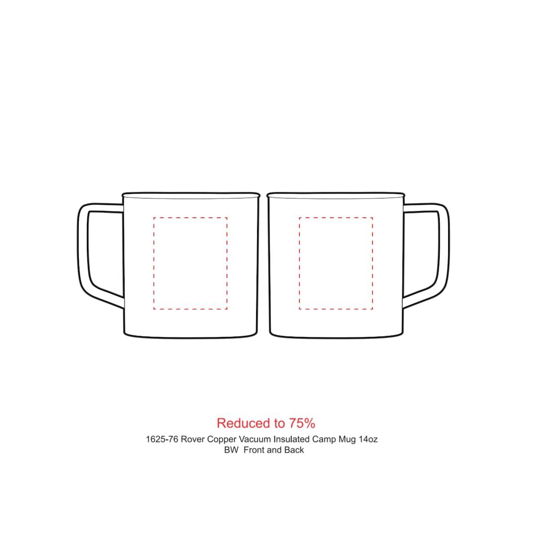 Rover copper vac camp mug 14oz - powder coated Black miniatura 6