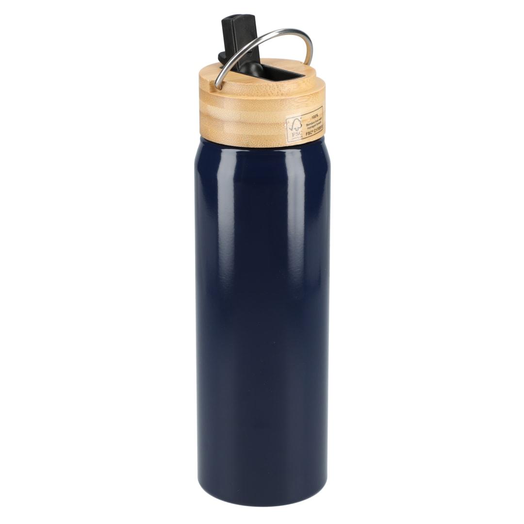 Billy 26oz aluminum bottle w/ fsc® bamboo lid Black miniatura 26