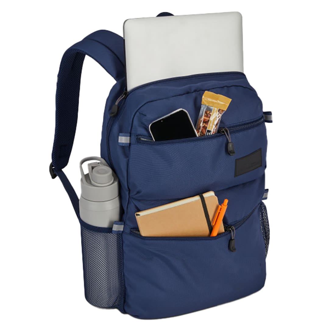 High sierra recycled inhabit 15 laptop backpack Navy Blue miniatura 9