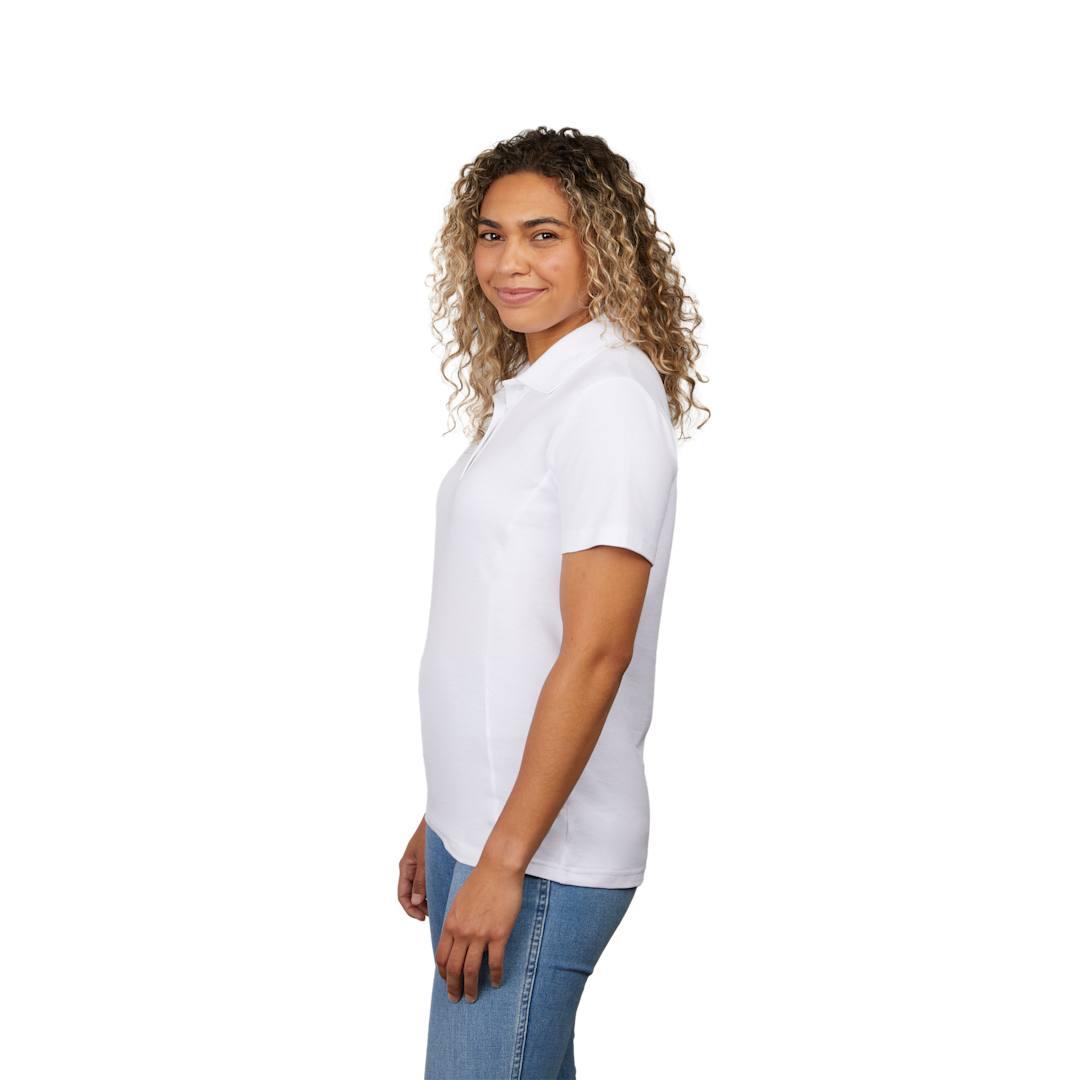 Palo short sleeve 100% cotton pique polo - womens White miniatura 6