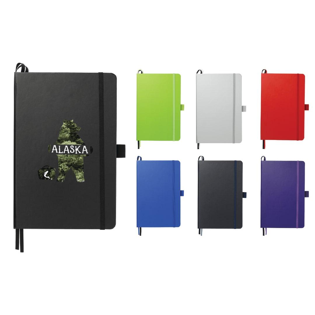 Fsc® mix 5.5 x 8.5 bound journal Black front