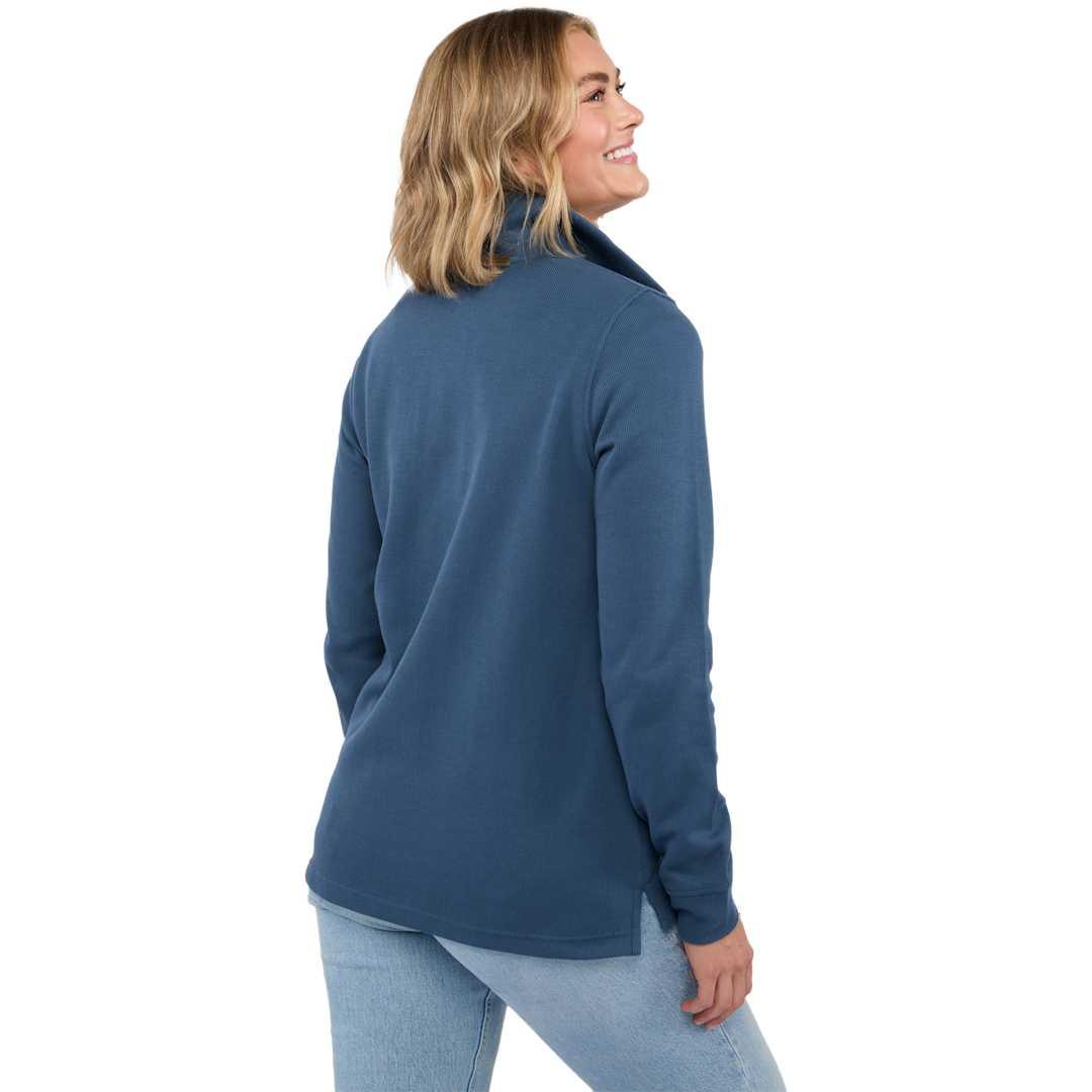 Hudson eco knit half zip - womens Beige miniatura 16