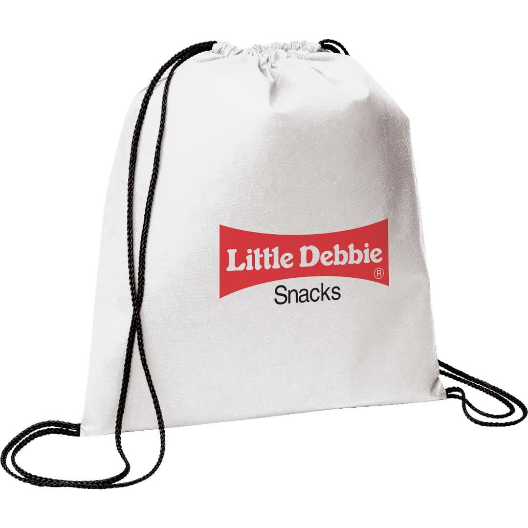 Evergreen non-woven drawstring bag Black miniatura 38