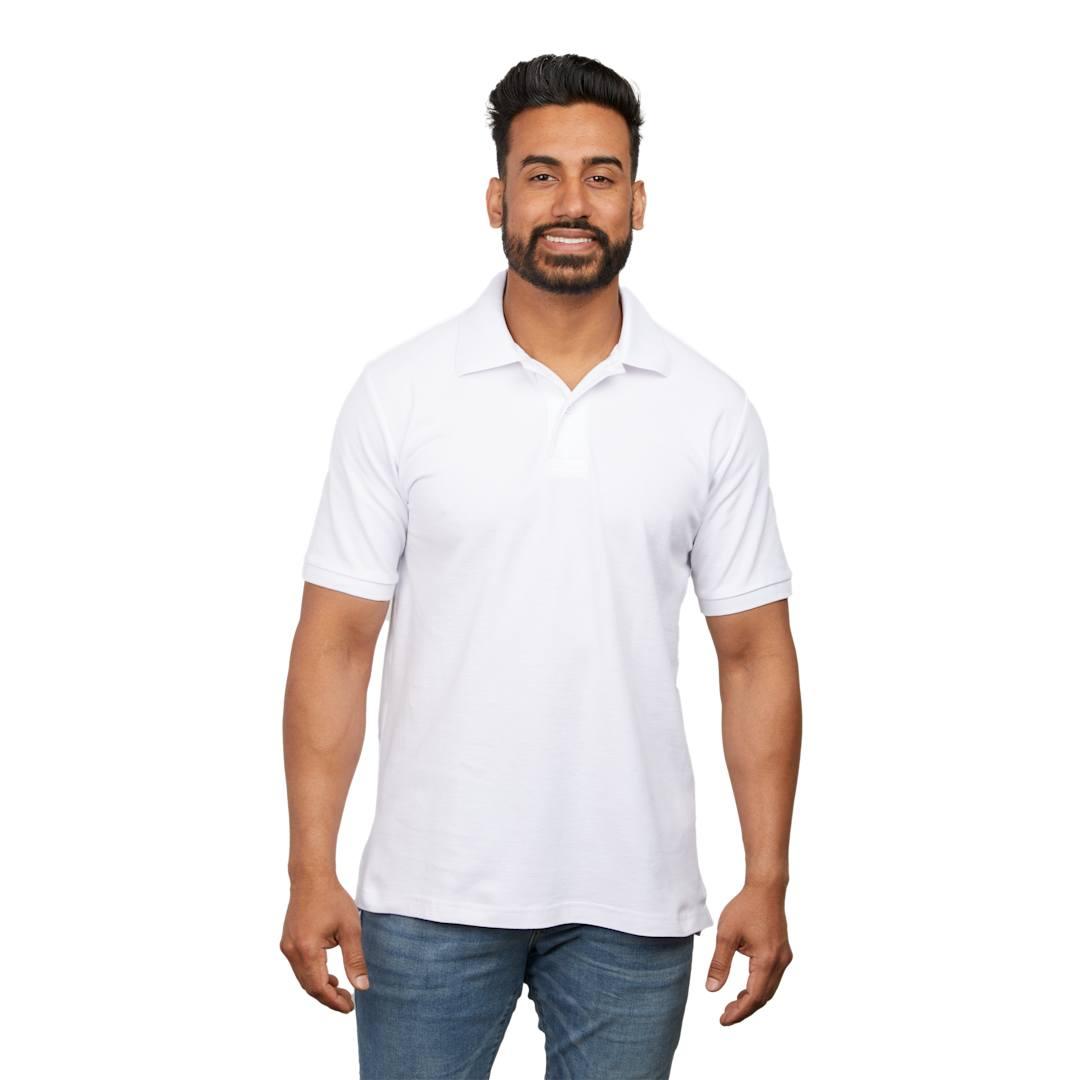 Palo short sleeve 100% cotton pique polo - mens White miniatura 4