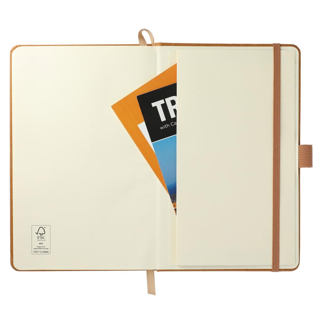 Fsc® mix 5.5 x 8.5 recycled leather bound journa Natural miniatura 8