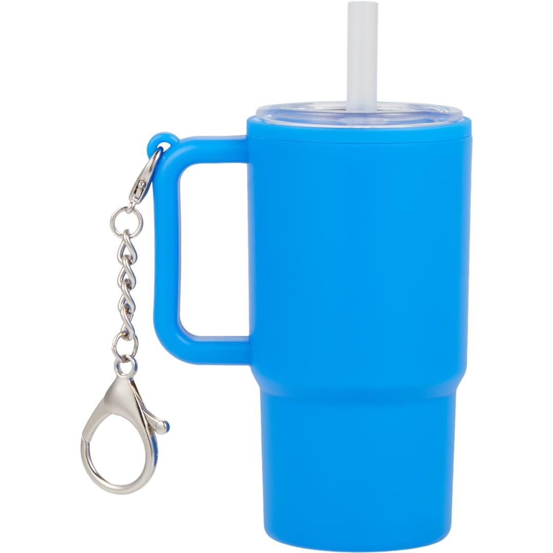 Shot glass tumbler w/ keychain 4oz Black miniatura 15