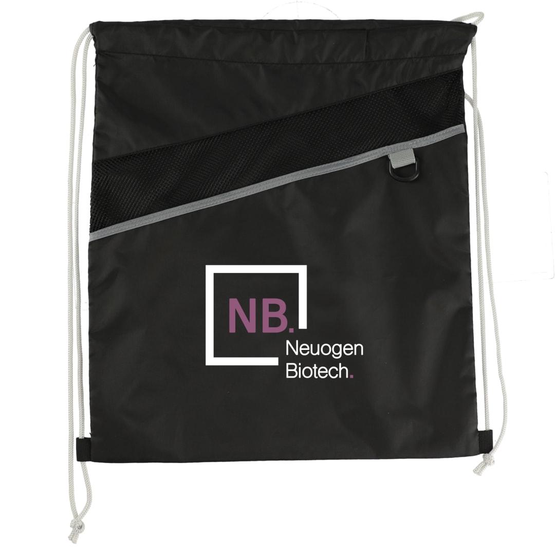 Combo recycled drawstring bag Black miniatura 3
