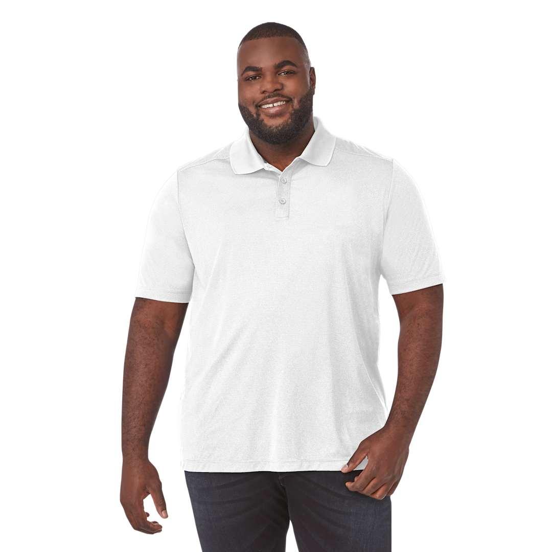 Mens dade short sleeve polo tall Red front
