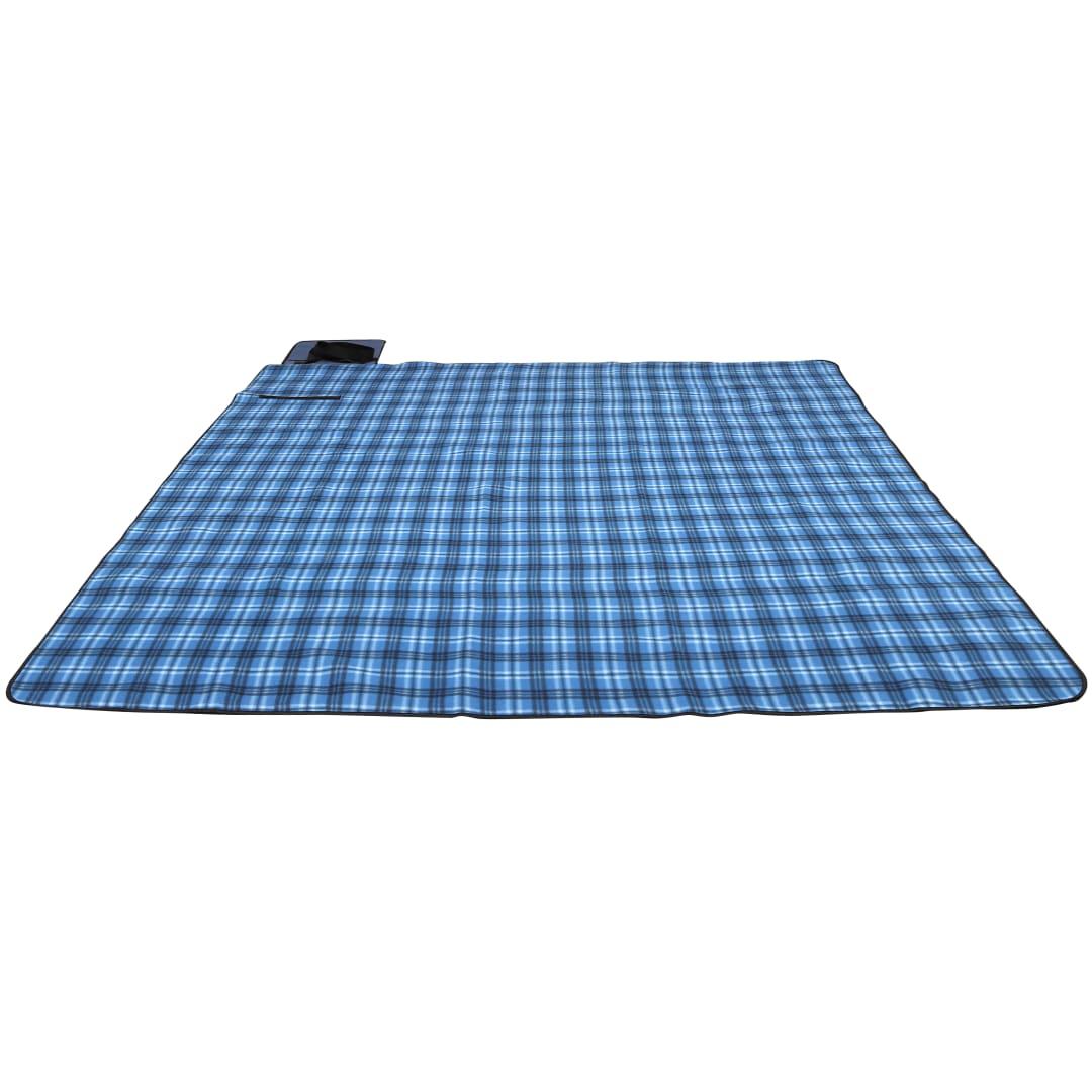 Extra large plaid picnic blanket Blue miniatura 6