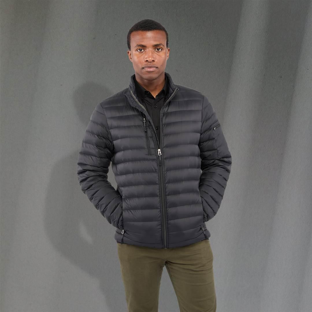 Mens whistler light down jacket Black miniatura 25
