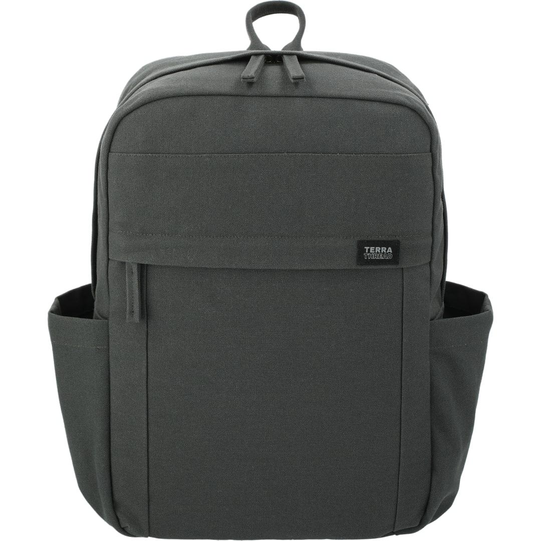 Terra thread fairtrade earth 15 computer backpck Dark Gray miniatura 10