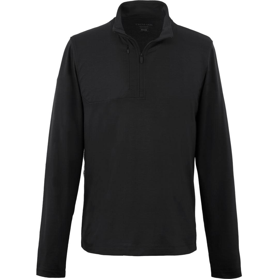 Izu everything performance eco 1/4 zip - mens Navy Blue miniatura 21