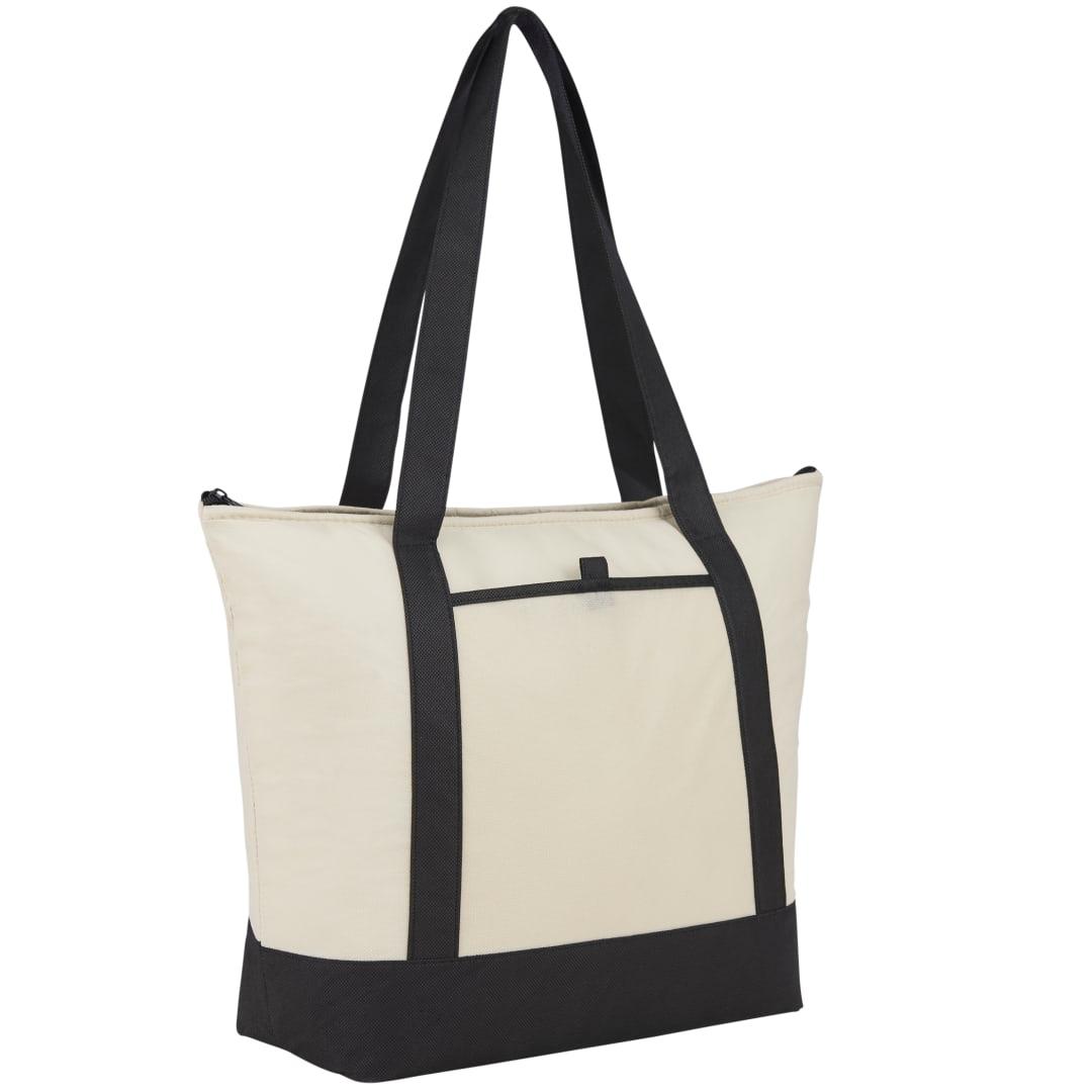 Lighthouse 24-can non-woven tote cooler Black miniatura 5