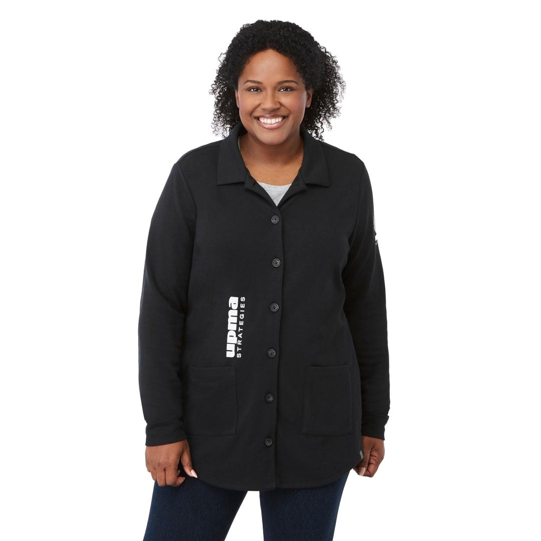 Rigi eco knit button cardi - womens Black miniatura 24