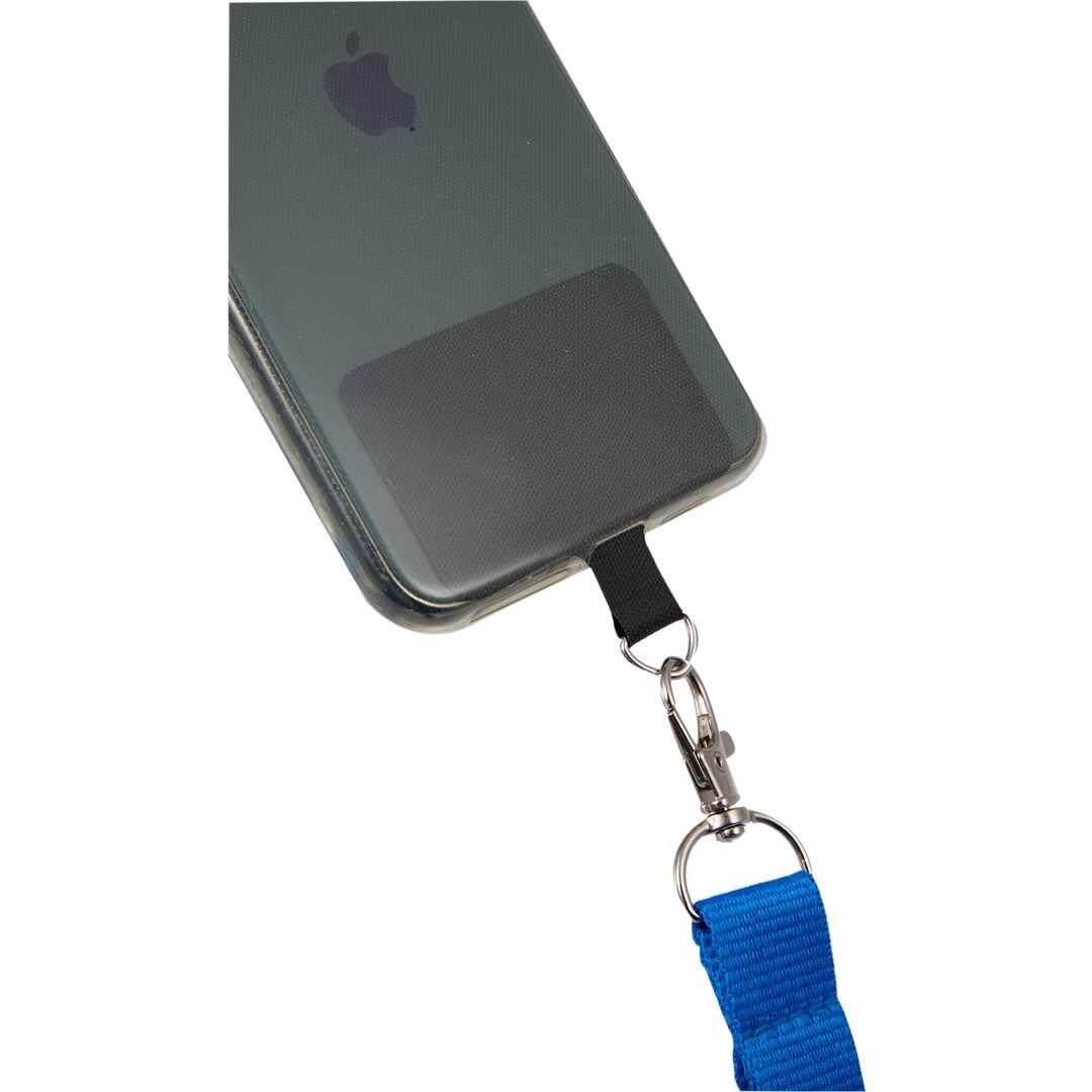 Adjustable recycled phone lanyard Black miniatura 13