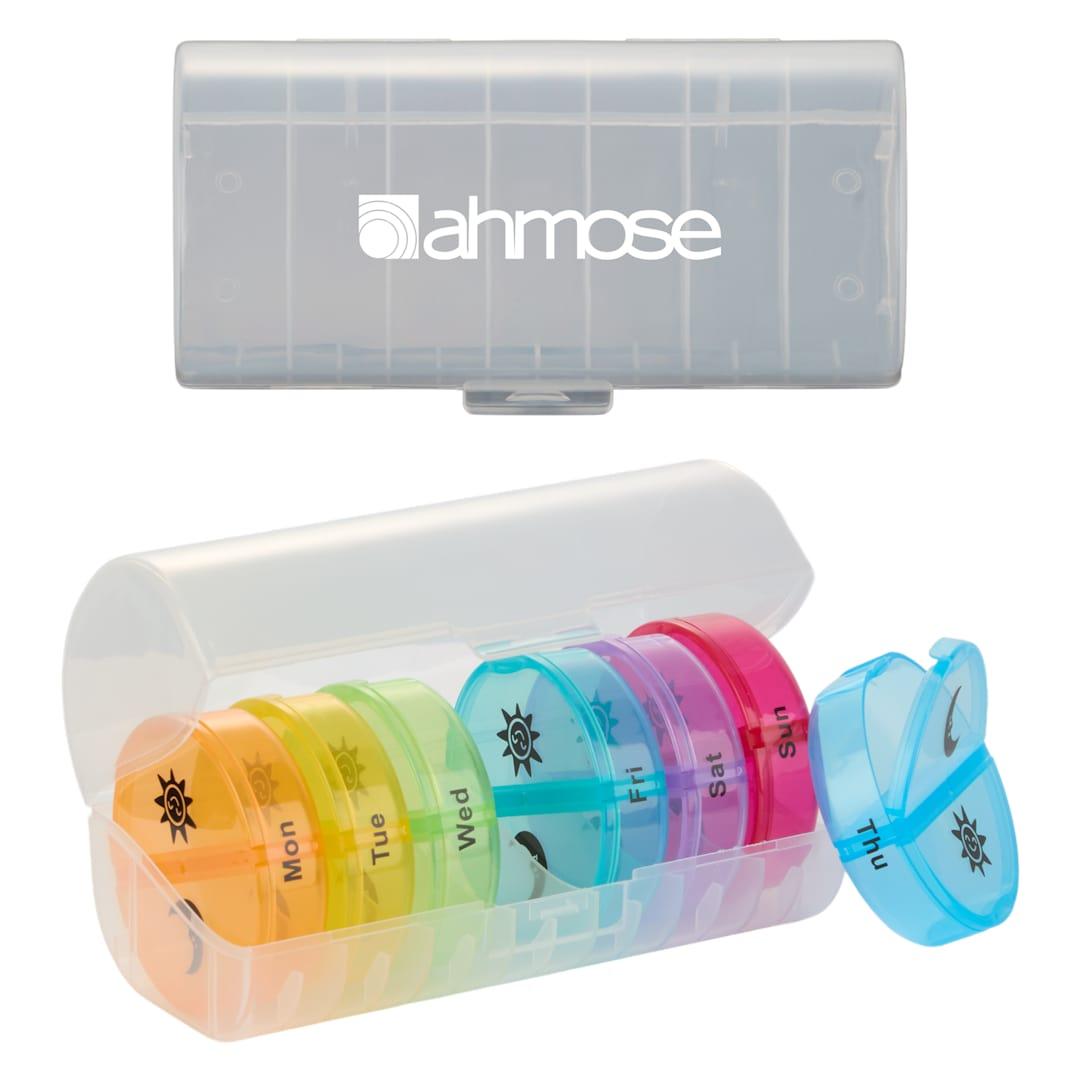 7 Day recycled travel pill organizer Black miniatura 21