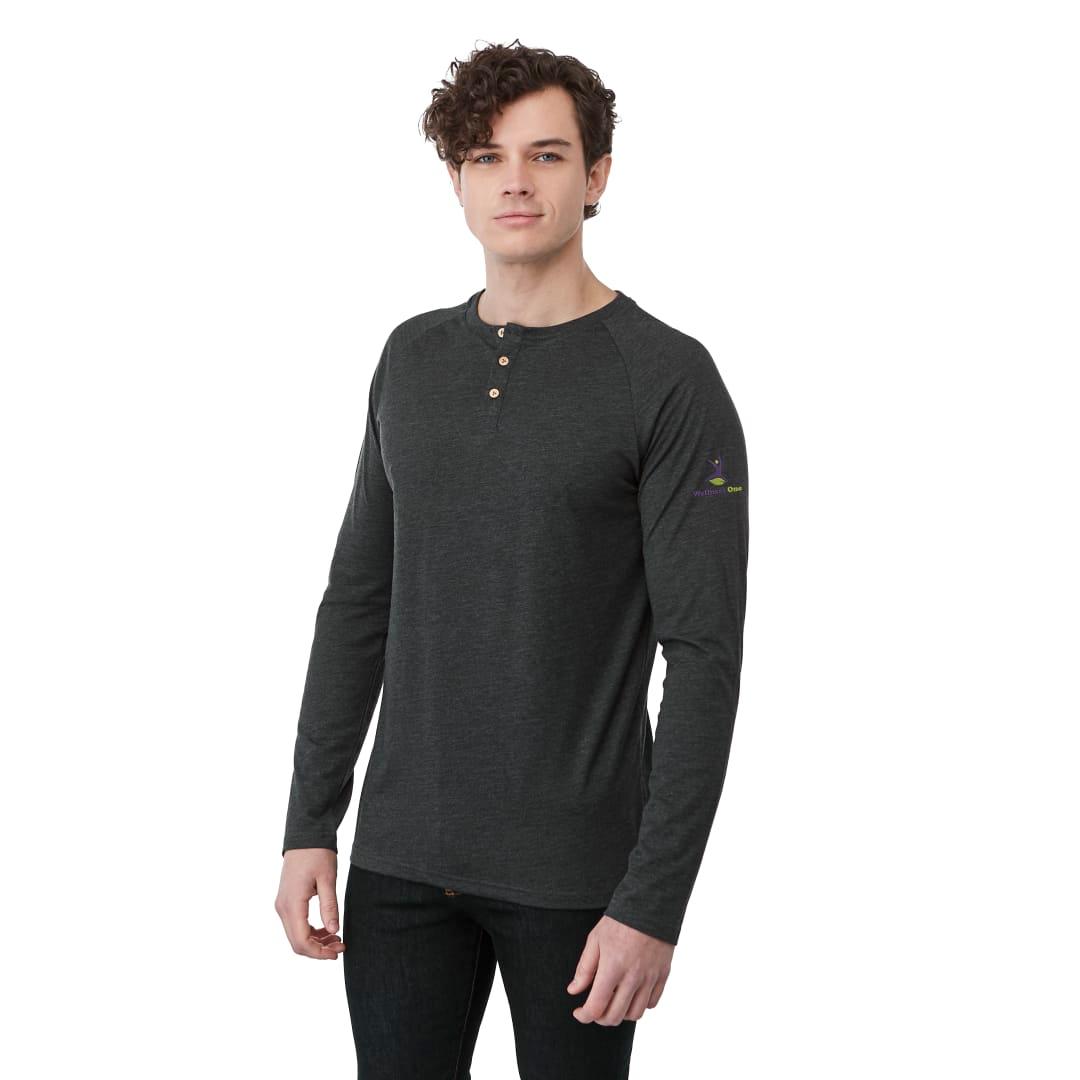 Tentree treeblend classic henley longsleeve - mens Turquoise miniatura 18