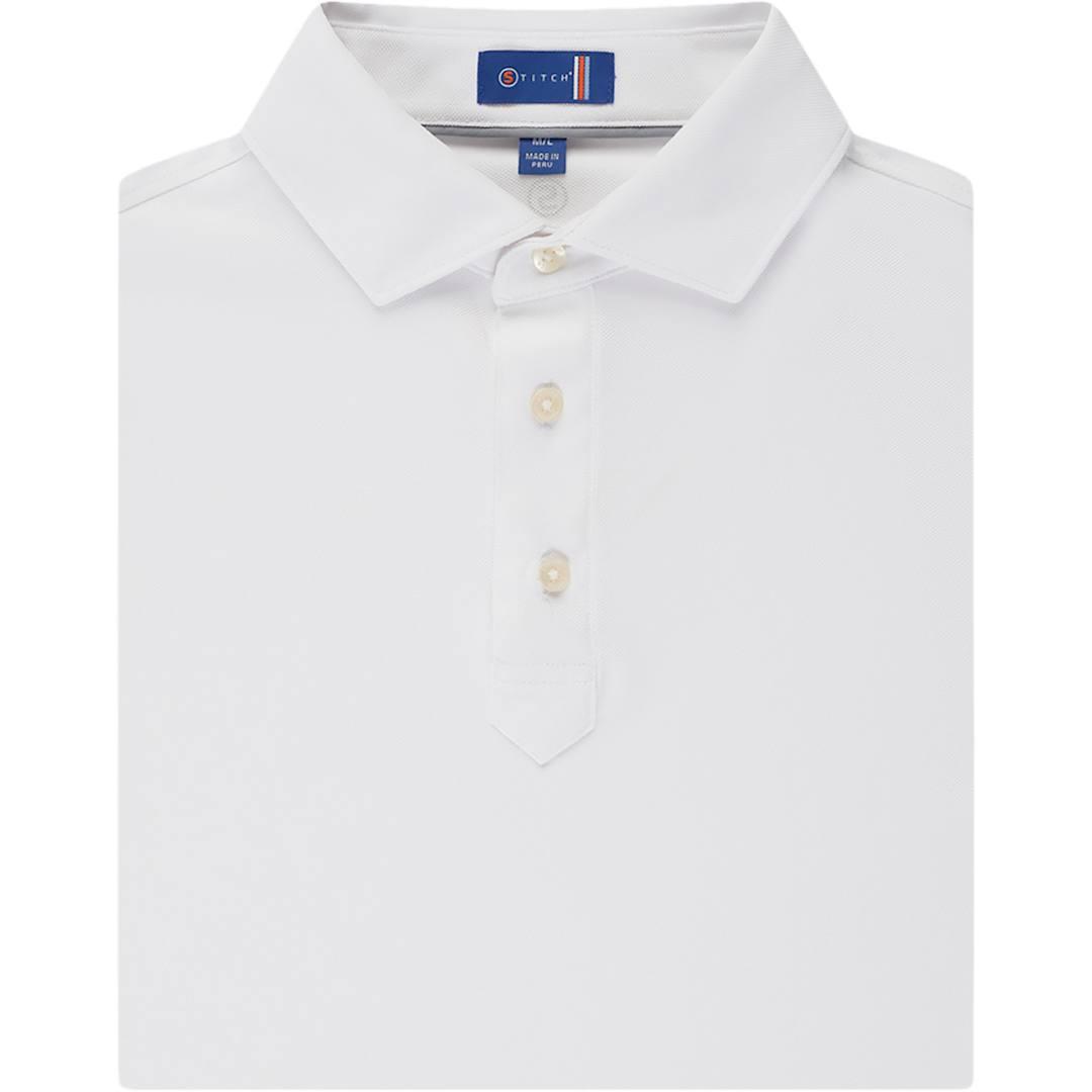 Stitch® solid pique polo White miniatura 10