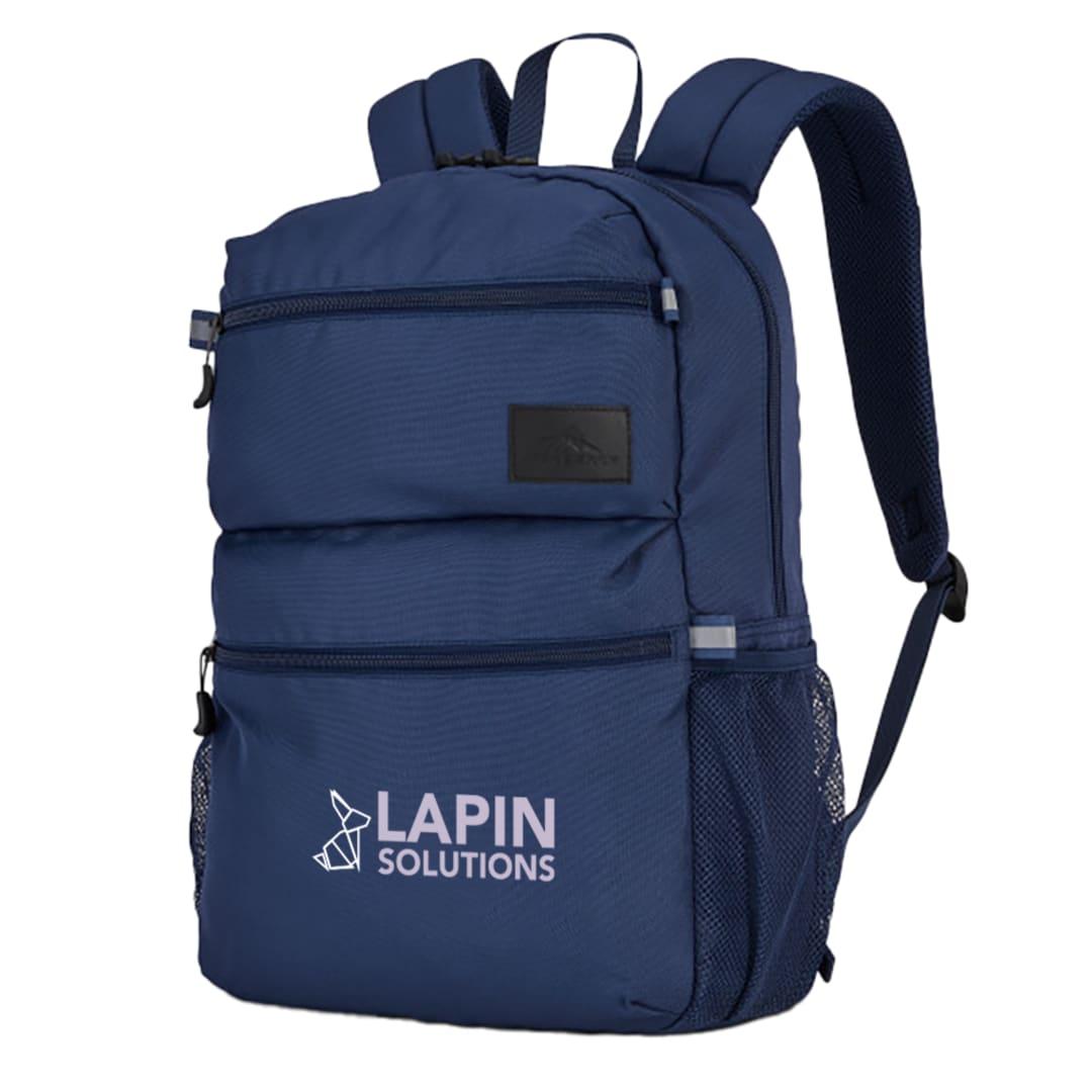 High sierra recycled inhabit 15 laptop backpack Navy Blue miniatura 12