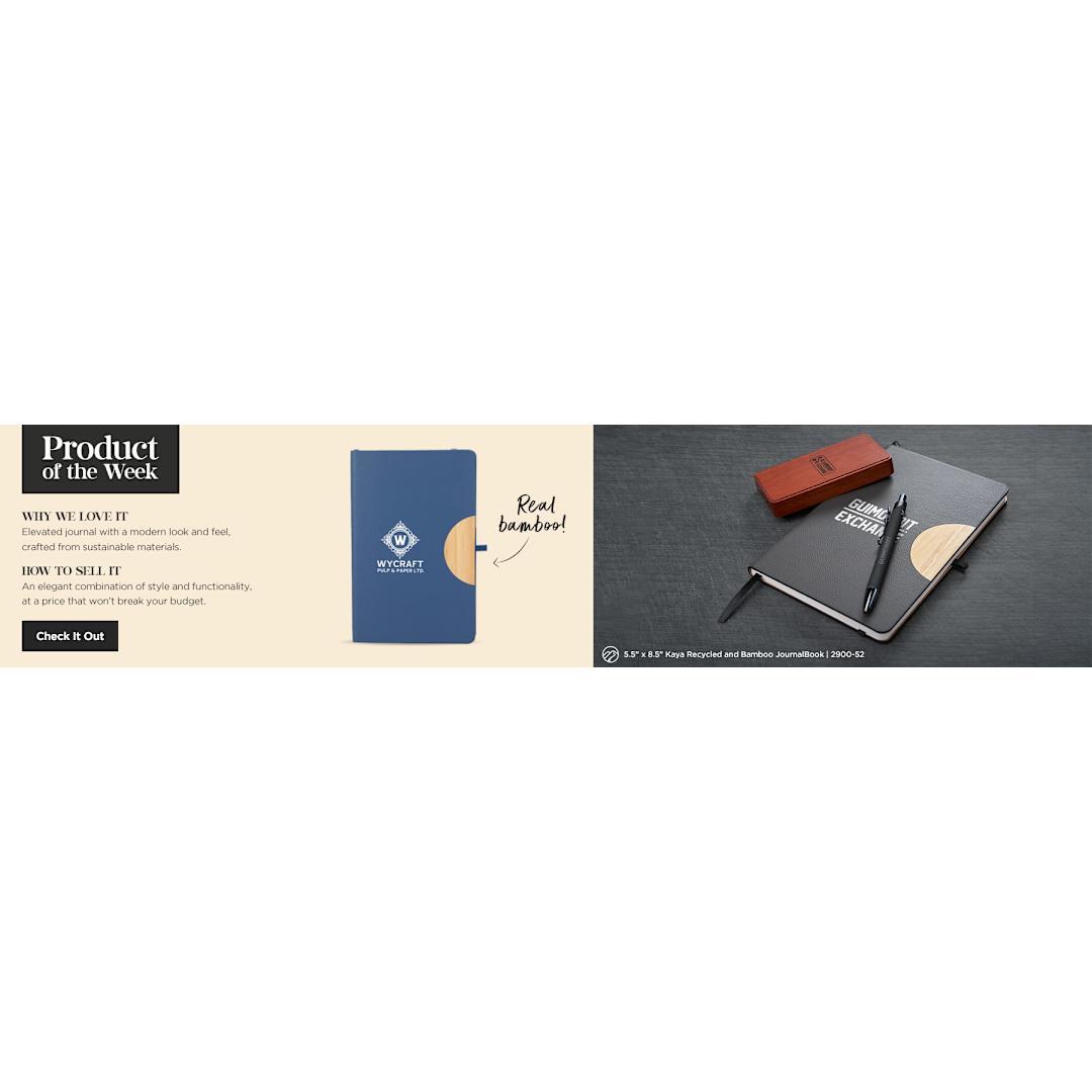 5.5 X 8.5 kaya bamboo trim journal Grey miniatura 16