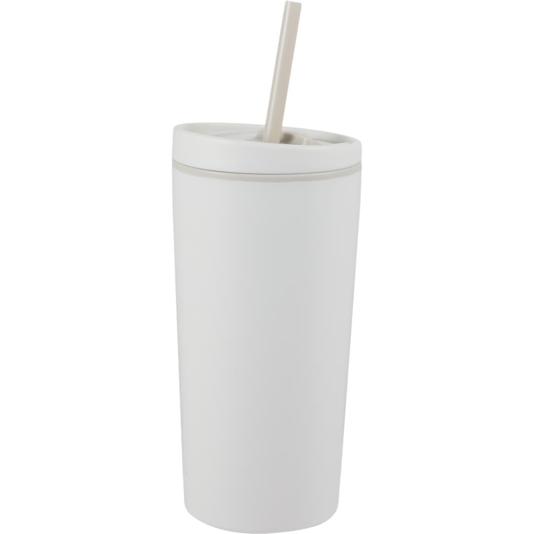 Santino recycled tumbler w/ dual function lid 16oz Black miniatura 21