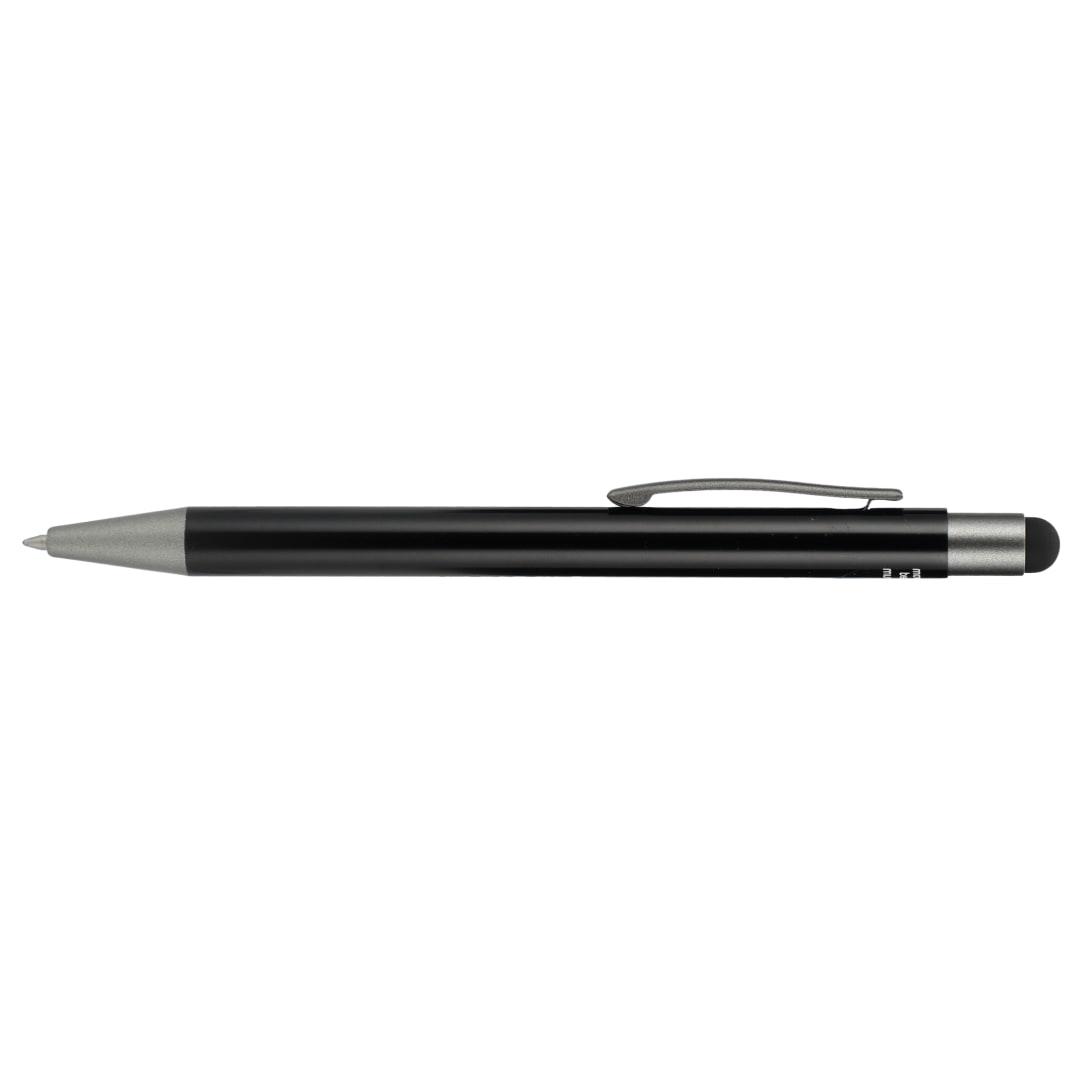 Recycled aluminum gel ballpoint stylus Black miniatura 5