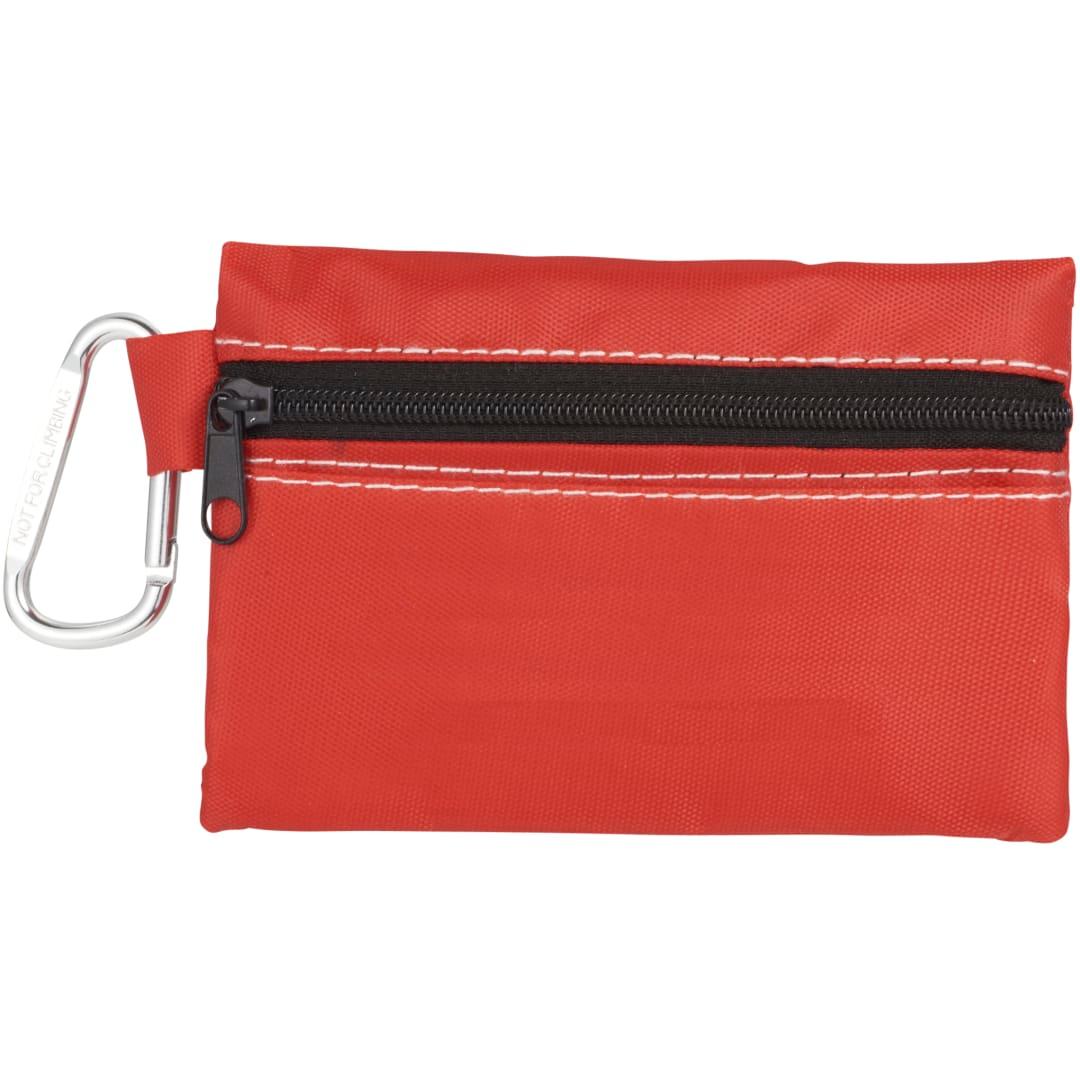 Zippered 20-piece first aid pouch Black miniatura 15