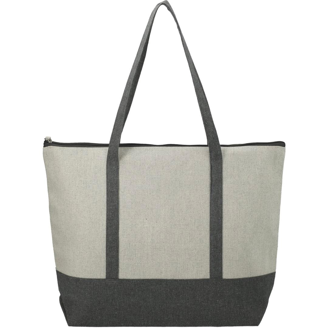 Repose 10oz recycled cotton zippered tote Grey miniatura 11