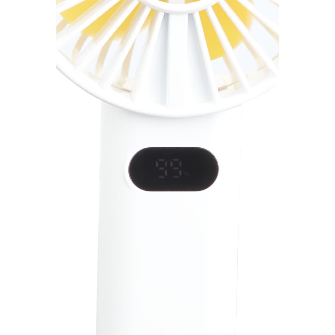 Rechargeable portable led fan with water mist Black miniatura 28