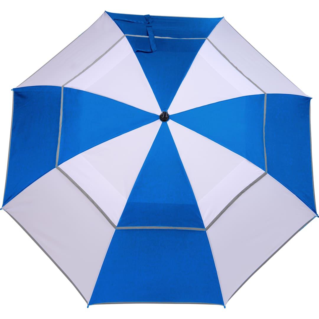 62 Rpet golf umbrella w/ reflective trim Black miniatura 45
