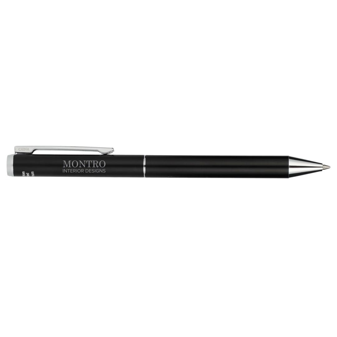 Recycled aluminum ultra gel ballpoint Black miniatura 6